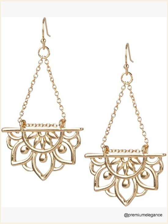 Boho Elephants Sold out! Many thanks! These elephants are so  Antique Silver Lotus Flower Fishhook Dangle Earrings Boho Chic Tribal Ethnic
